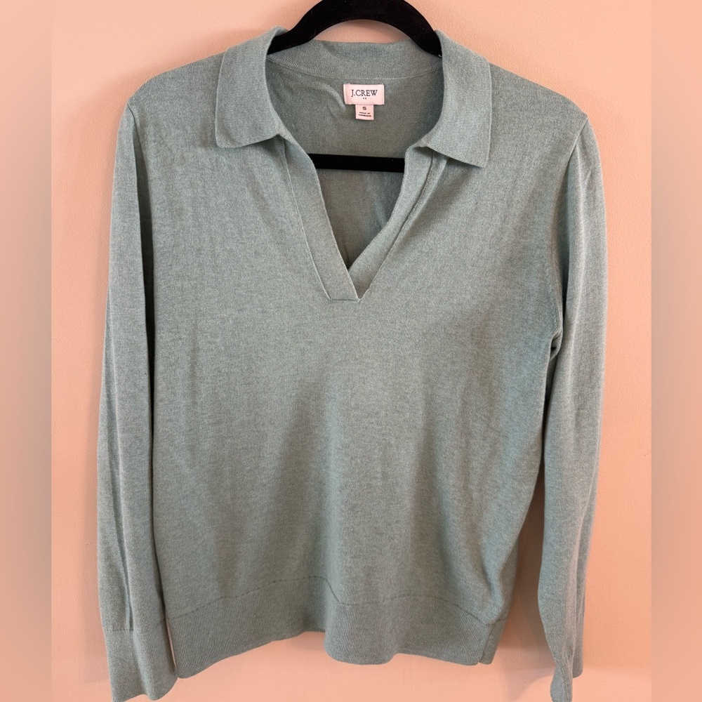 J. Crew Mint Green Knit Top